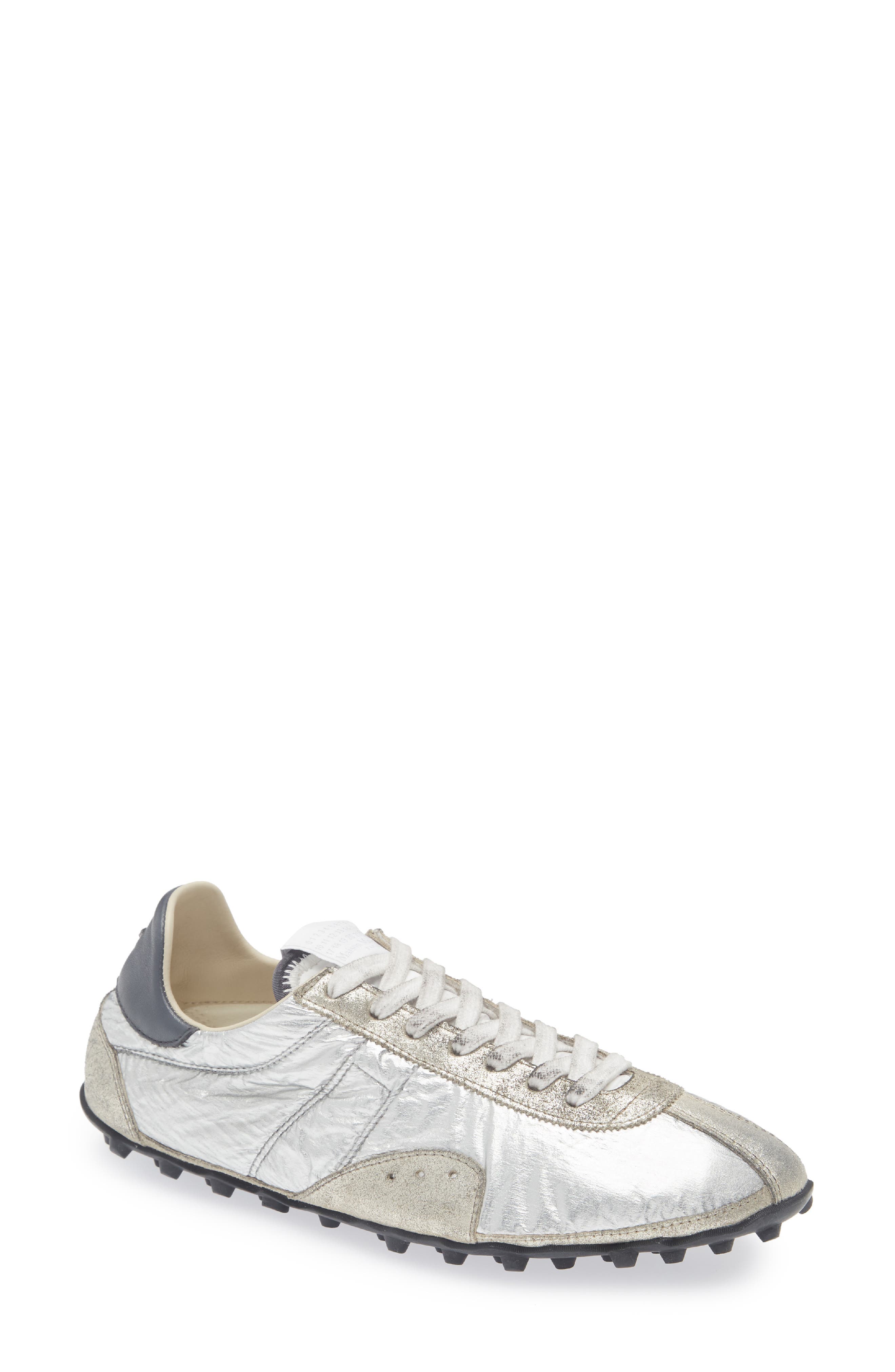 Maison Margiela Sprinters Low Top Sneaker, Main, color, Silver/ White/ Natural
