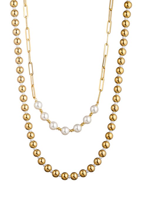 Men's Set of 2 Beaded Necklaces