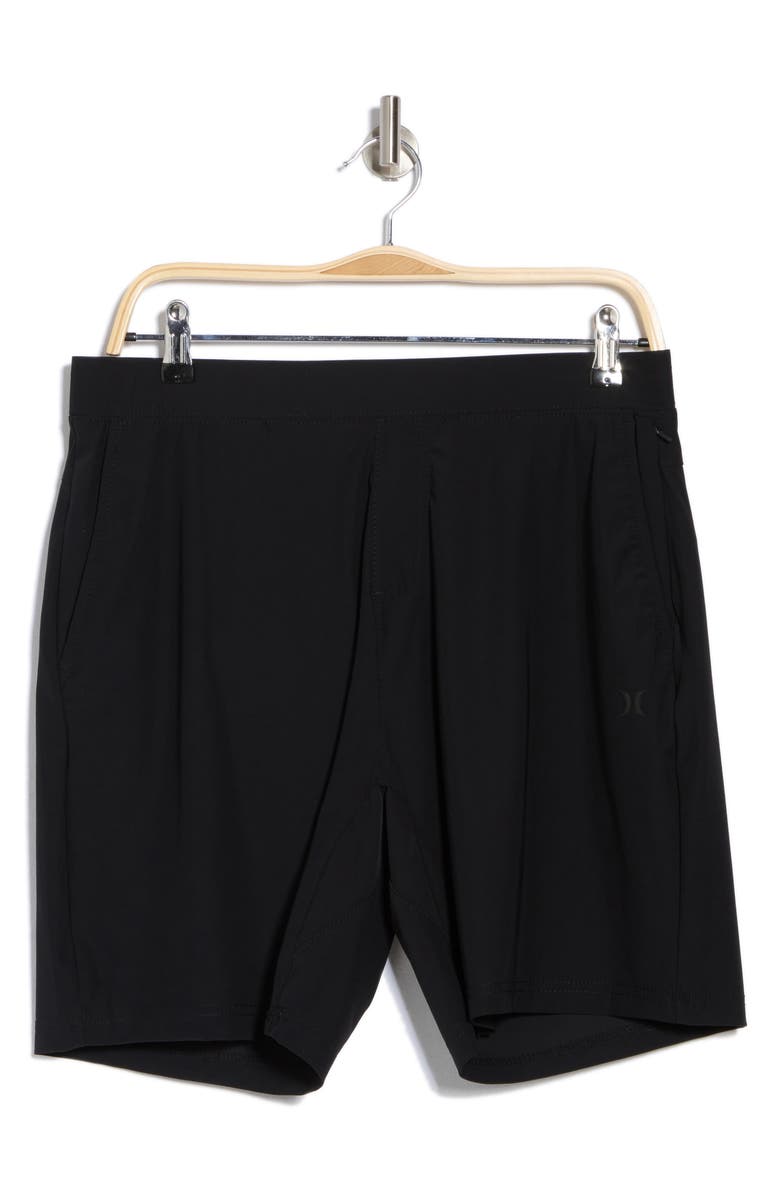 Hurley Activewear Warp Knit Tonal Icon Shorts, Alternate, color, 