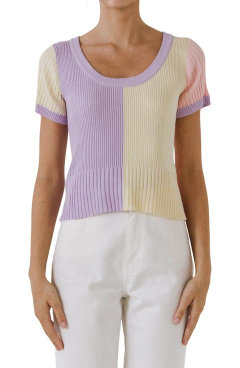 Colorblock Sweater Top
