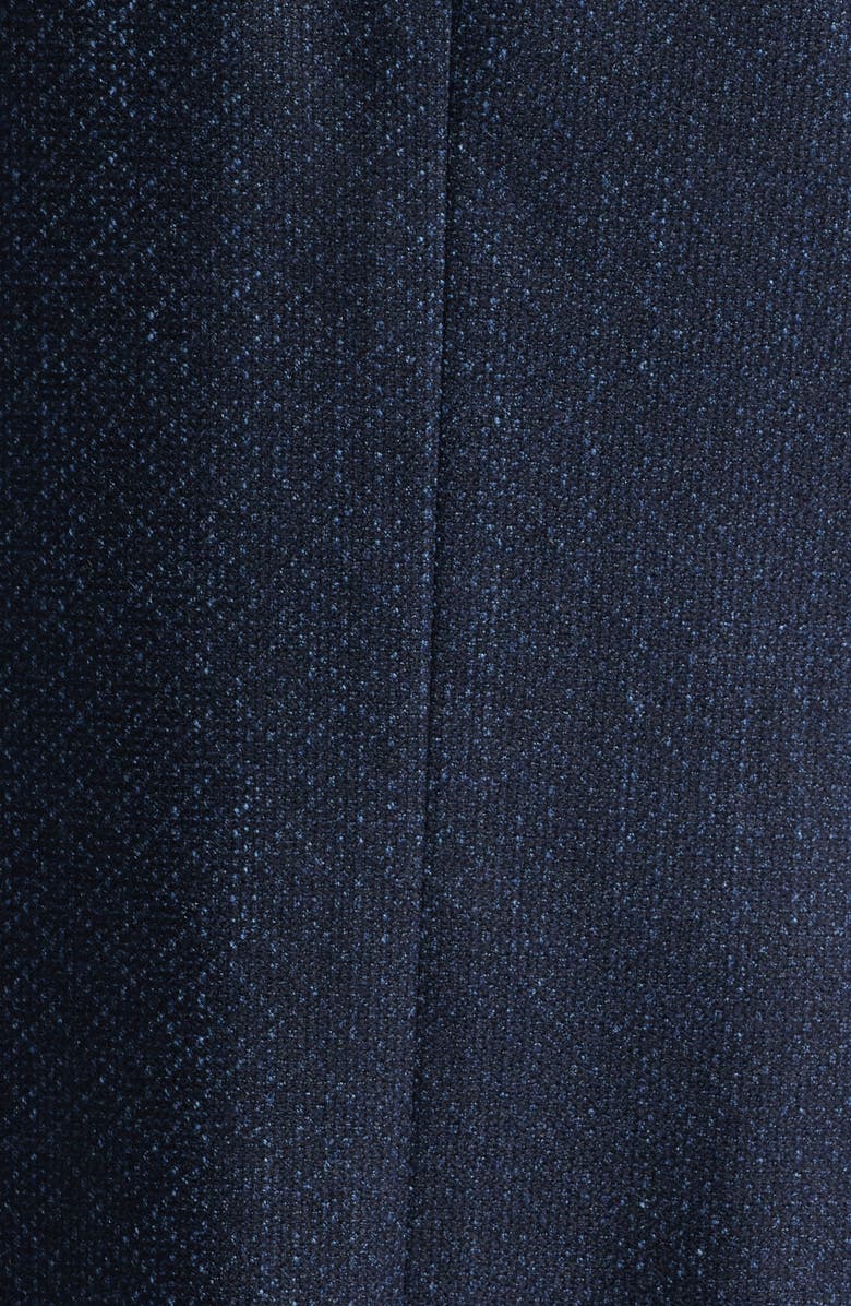 Canali Kei Trim Fit Diamond Jacquard Wool & Silk Blend Sport Coat, Alternate, color, Navy