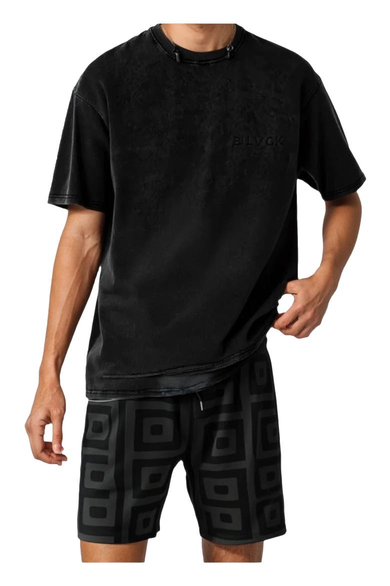Pattern Swim Short, Main, color, Black