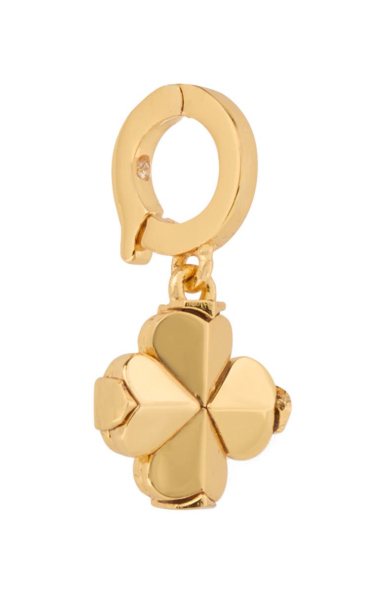 Kate Spade New York spade flower charm, Alternate, color, Gold.