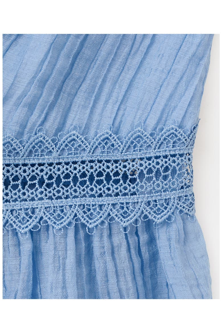 Elena Lace Peplum Top, Alternate, color, SKY BLUE