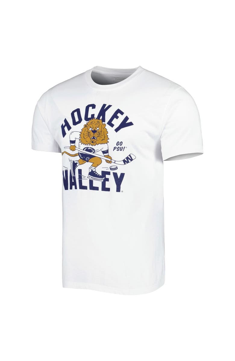 HOMEFIELD Men's Homefield White Penn State Nittany Lions Hockey Valley Vintage T-Shirt, Alternate, color, 