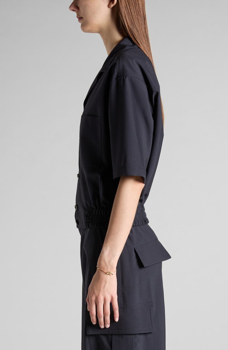 Bottega Veneta Fine Wool Blouson Shirt, Alternate, color, 