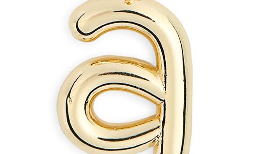 Leith Lowercase Initial Bubble Pendant Necklace In Gold