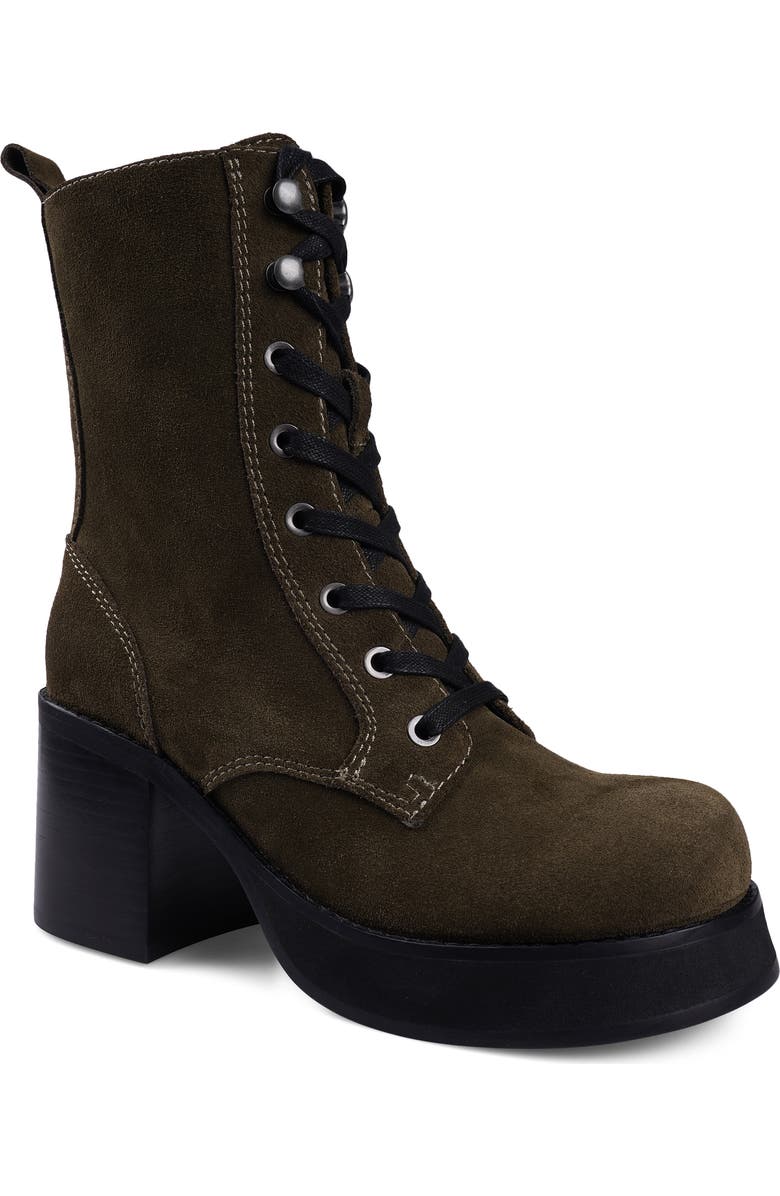 Candie's Tatiana Platform Boot, Main, color, Green