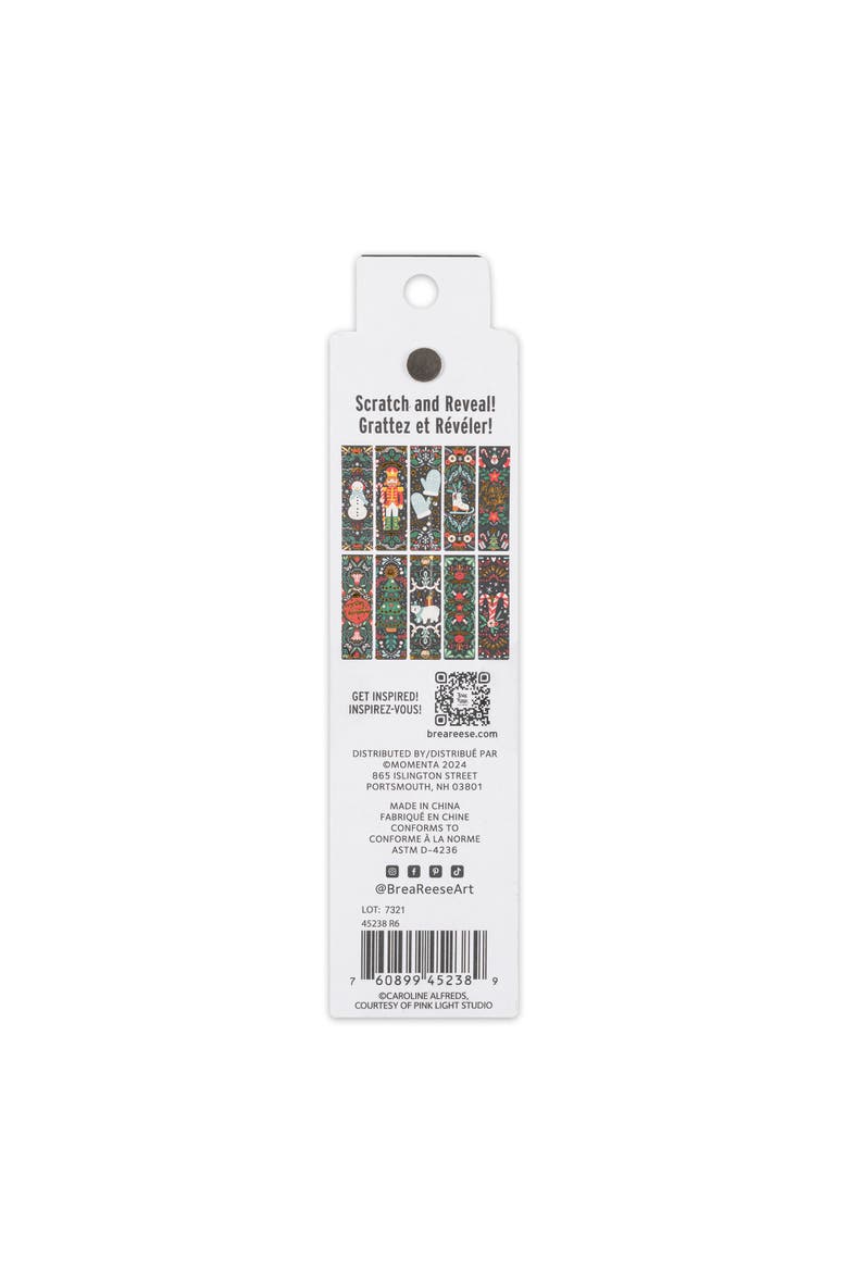 Scratch Art Bookmark Kit Holiday, Alternate, color, Multicolored