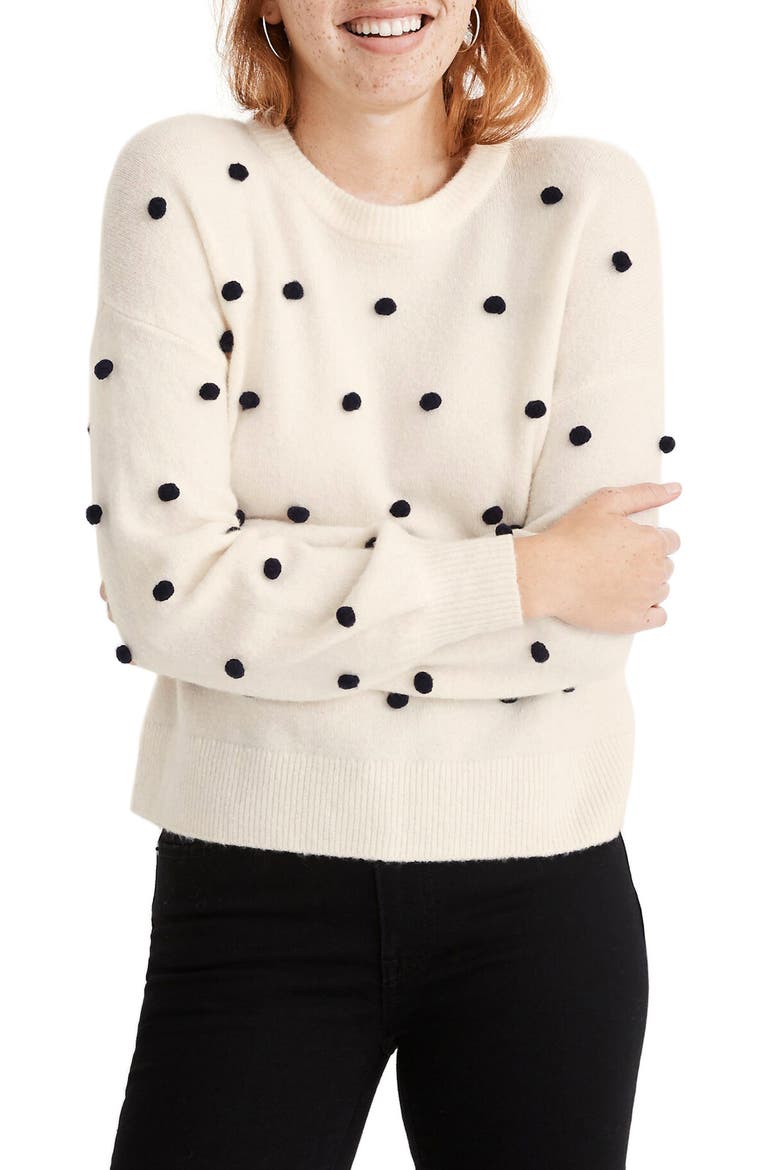 Brockton Bobble Sweater, Main, color, ANTIQUE CREAM