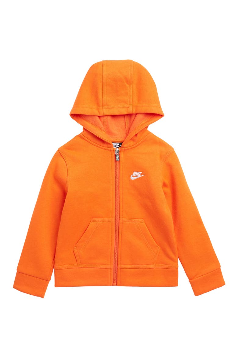 Kids' Club Fleece Full Zip Hoodie, Main, color, CANDY