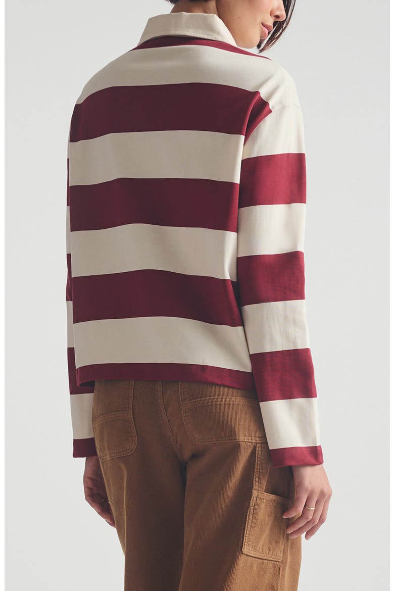 Stripe Rugby Shirt, Alternate, color, BIKING RED STRIPED