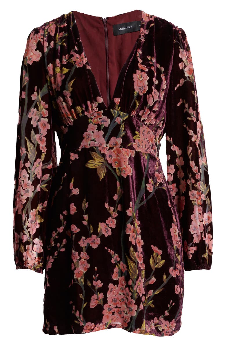 MINKPINK Time After Time Long Sleeve Minidress, Alternate, color, 