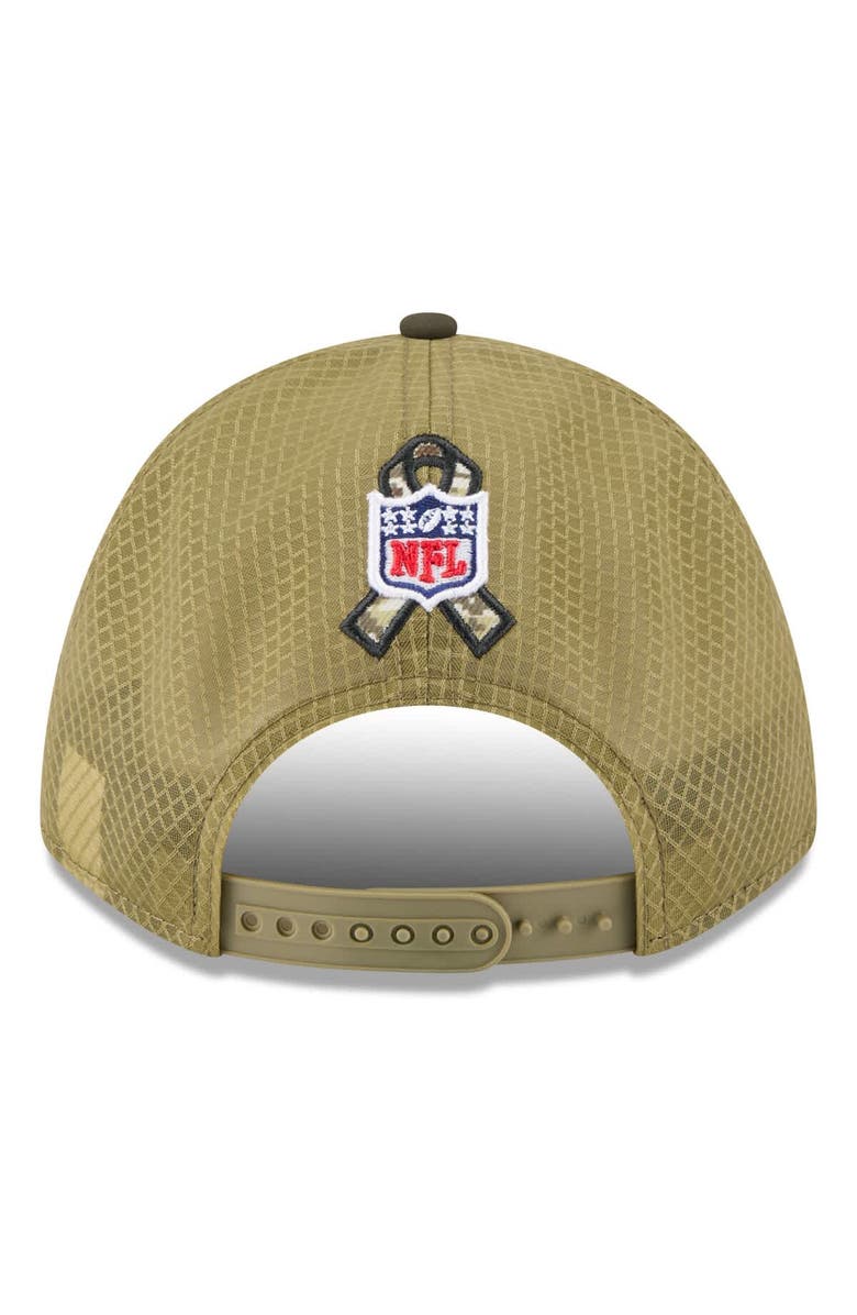 New Era Men's New Era  Green Detroit Lions 2025 Salute to Service 9FORTY A-Frame M-Crown Adjustable Hat, Alternate, color, 