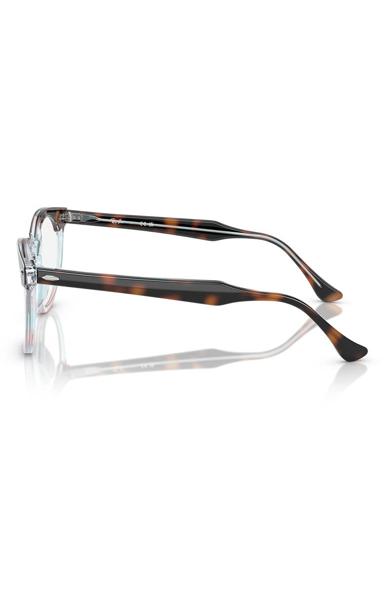 Ray-Ban Eagle Eye 51mm Square Optical Glasses, Alternate, color, Dk Havana