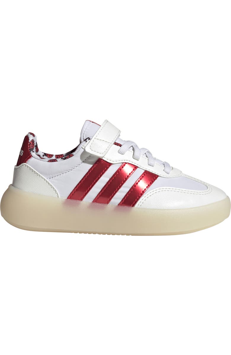 adidas Kids' Barreda Decode Low Top Sneaker, Alternate, color, White/ Pure Ruby/ Off White