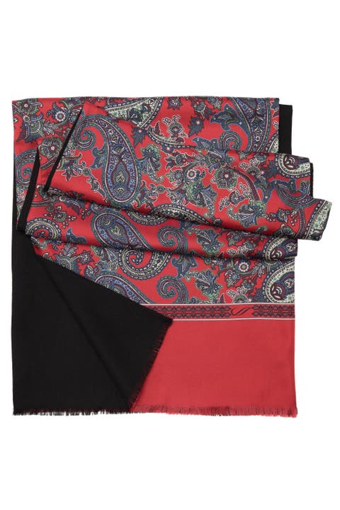 Venezia - Wool Backed Silk Scarf for Men