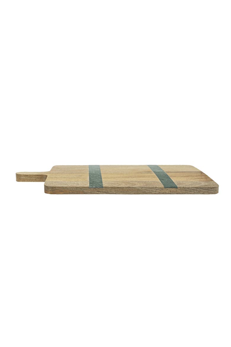 Cillian Dark Green Tall Marble Serving Board, Alternate, color, Brown
