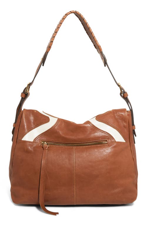 Aimee Bali Double Entry Crossbody Bag In Brown