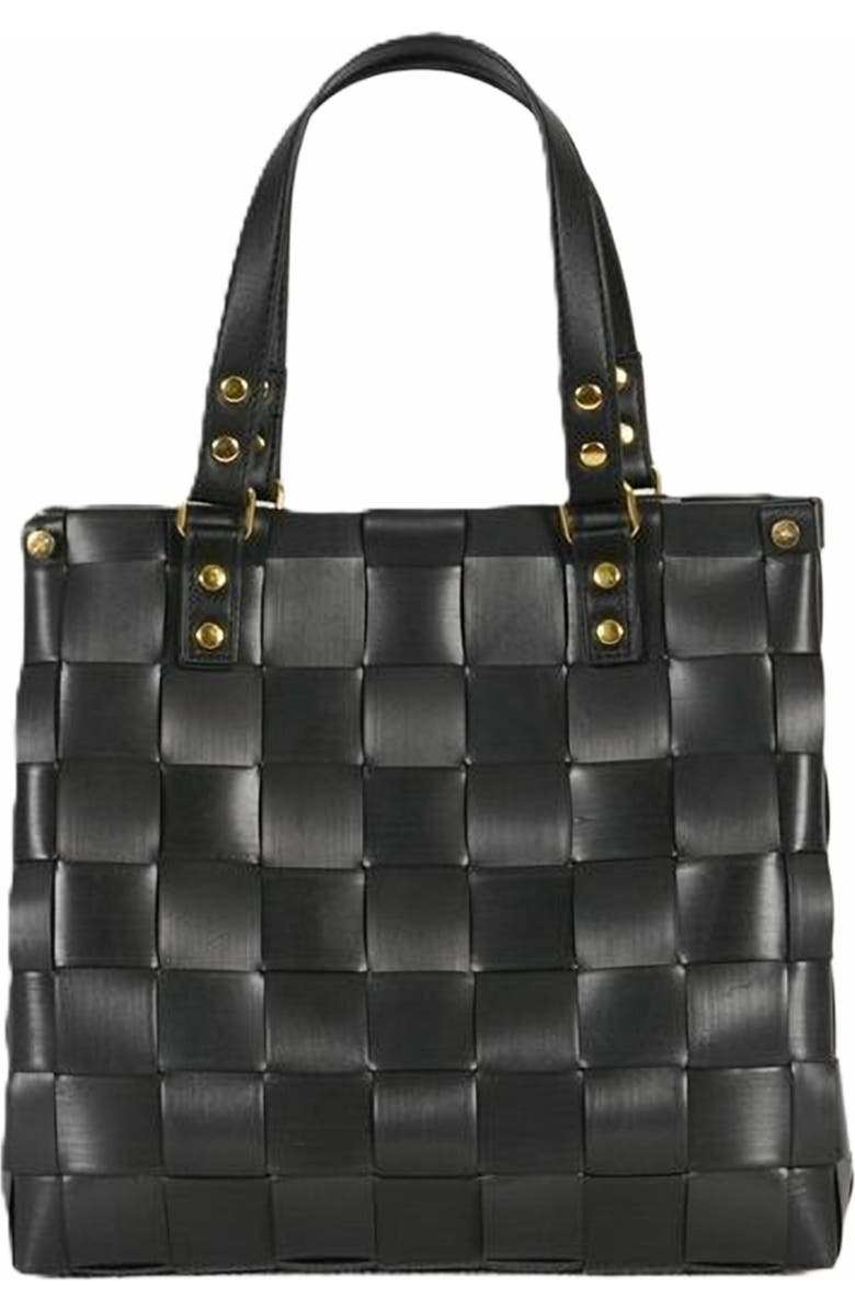 Handed By Char Recycled Plastic Handbag, Main, color, Black