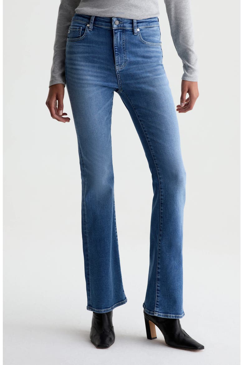 Farrah High Waist Bootcut Jeans, Main, color, BASS