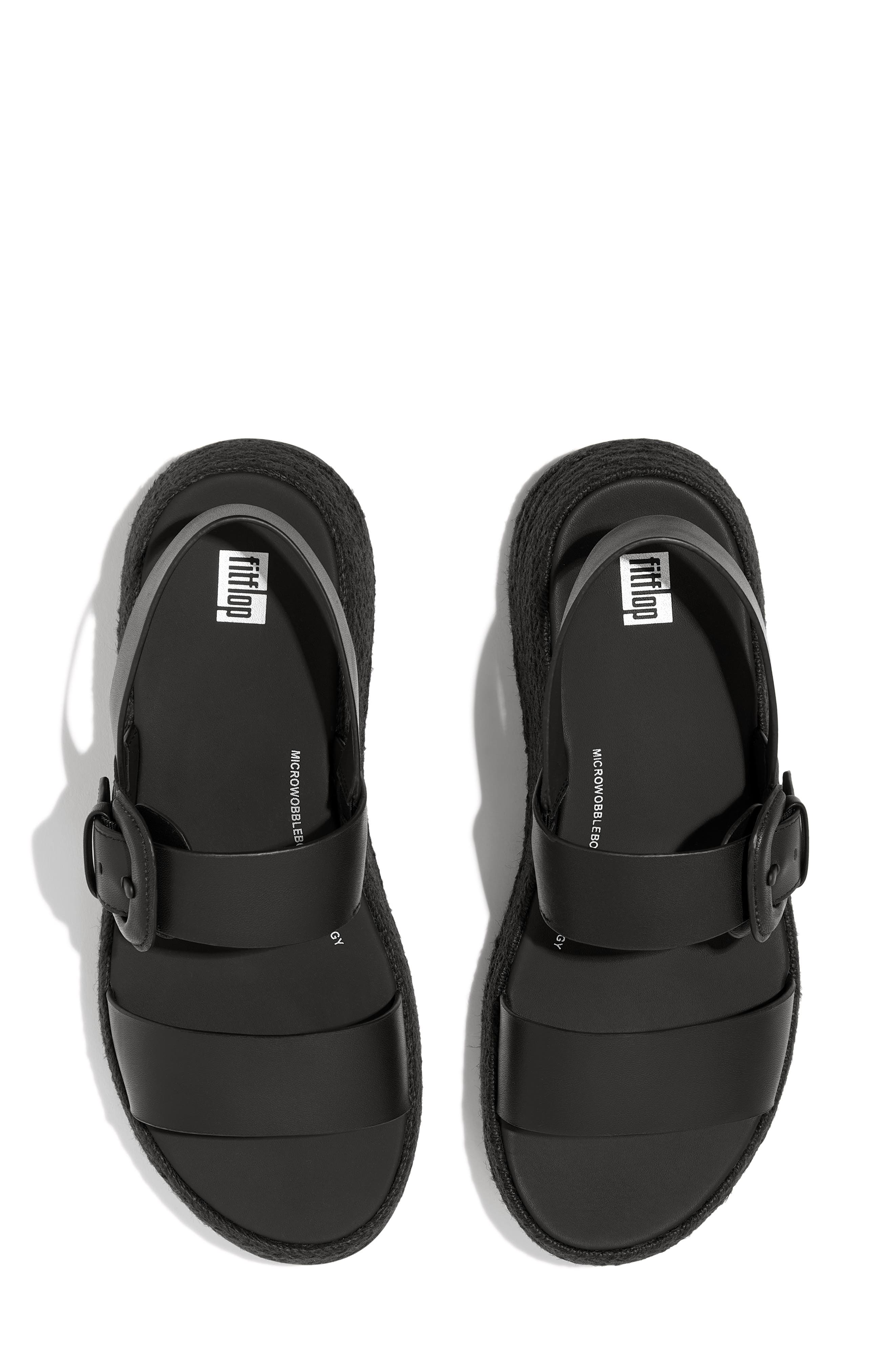 FitFlop F-Mode Espadrille Platform Slingback Sandal, Alternate, color, 