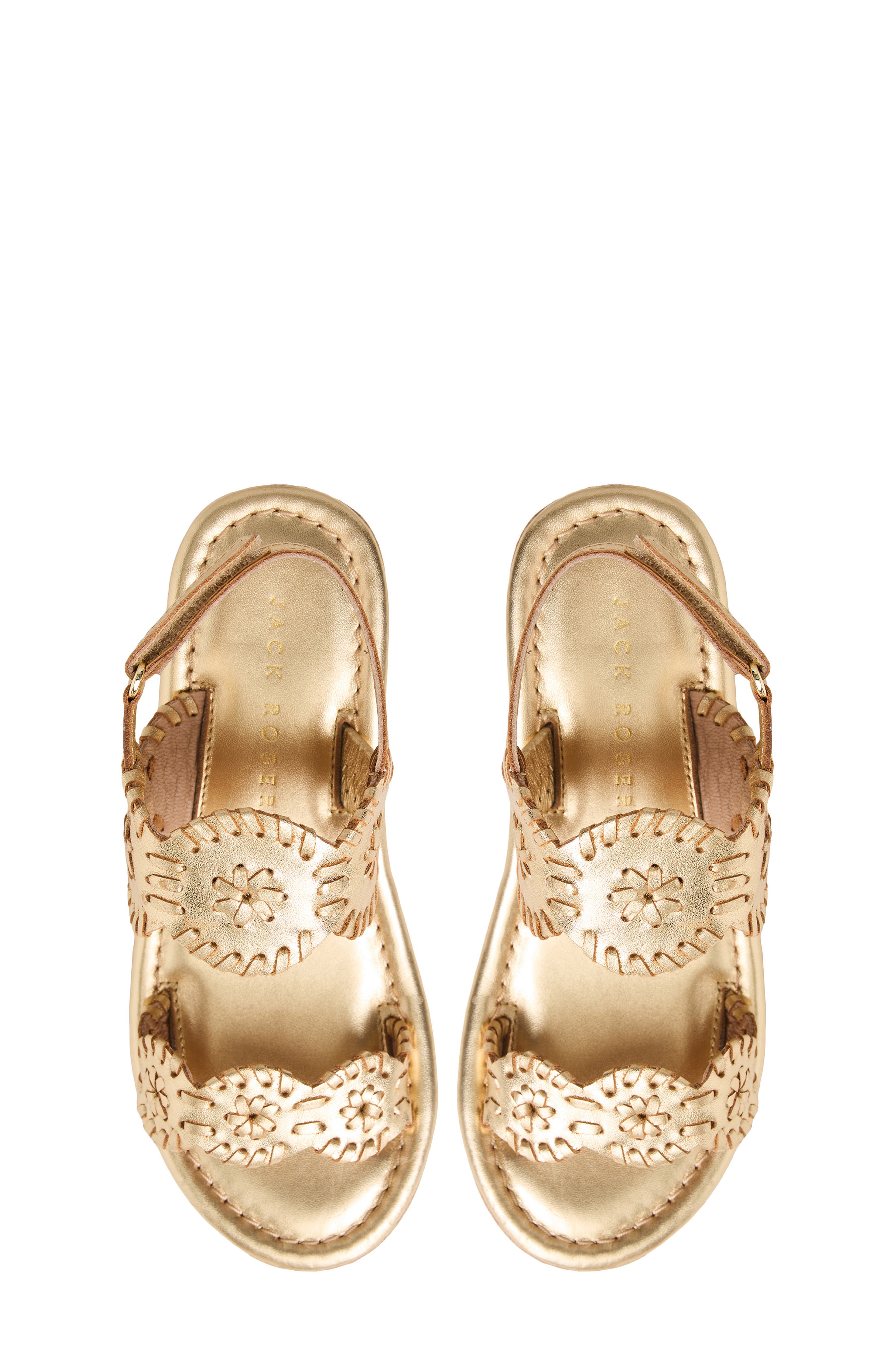 Kids' Lauren Slingback Platform Wedge Sandal, Alternate, color, PLATINUM