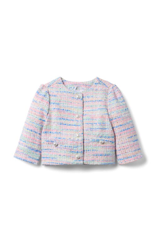 Janie And Jack Tweed Jacket In Pink