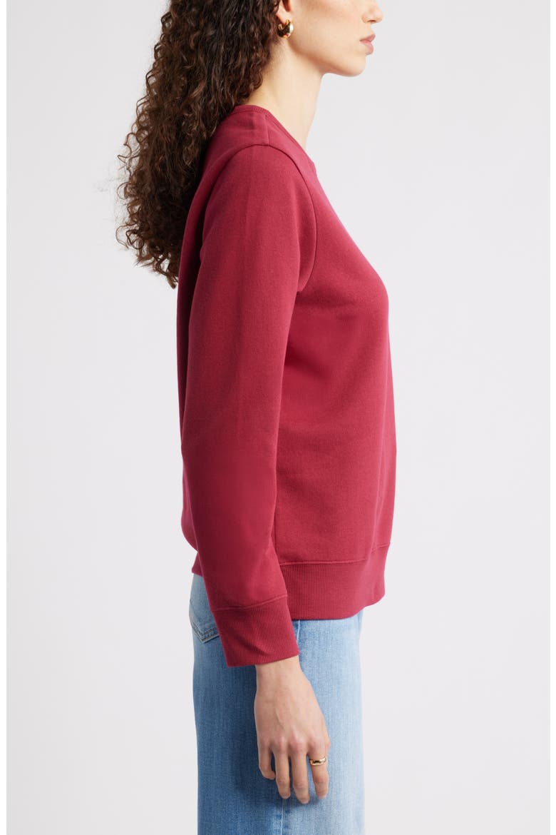 Mon Cheri Chenille Embroidered Sweatshirt, Alternate, color, RED PINK MON CHERI HEART