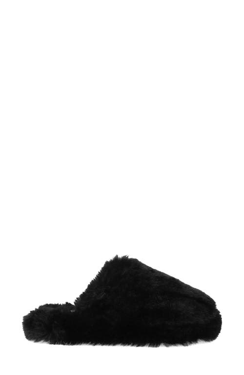 Mia Sled Faux Fur Slipper In Animal Print
