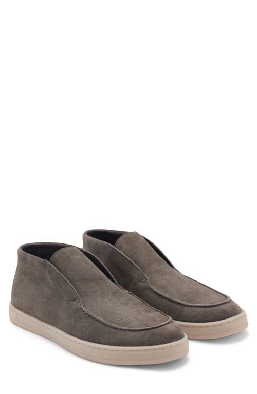 Mango Suede Slip-on Boot In Khaki Grey