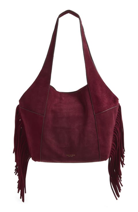 Brayton Fringe Suede Shopper