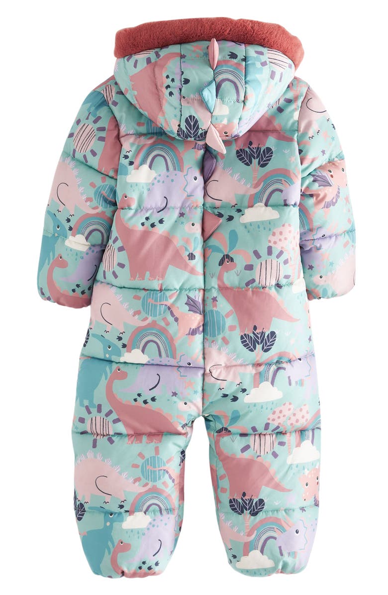 NEXT Kids' Dino Snowsuit with Faux Fur Trim, Alternate, color, 