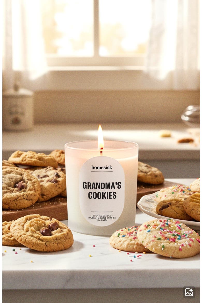 Grandma's Cookies Candle, Alternate, color, NO COLOR