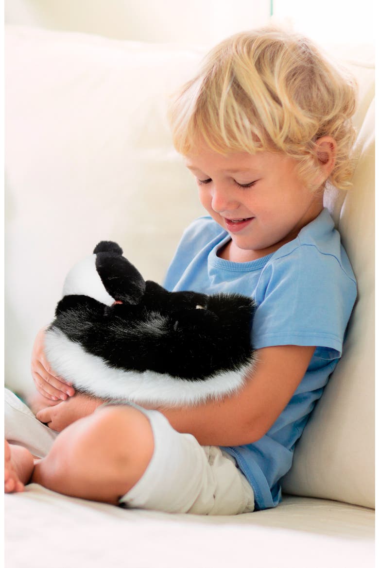 Big Tails Skunk Plush Stuffed Animal, Alternate, color, BLACK
