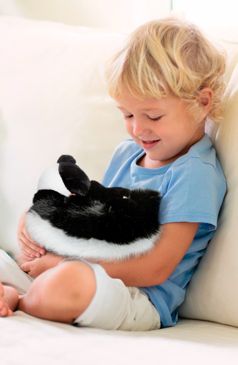 FAO Schwarz Big Tails Skunk Plush Stuffed Animal, Alternate, color, Black