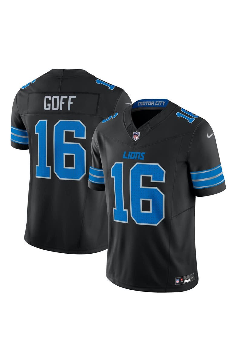 Nike Men's Nike Jared Goff Black Detroit Lions Vapor F.U.S.E. Limited Jersey, Alternate, color, Black