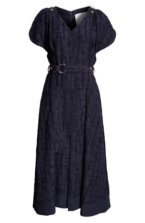 3.1 Phillip Lim Textured Check A-line Dress In Midnight