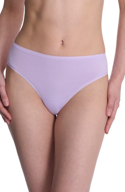 Natori Bliss Bare Cotton Hipster Briefs In Purple