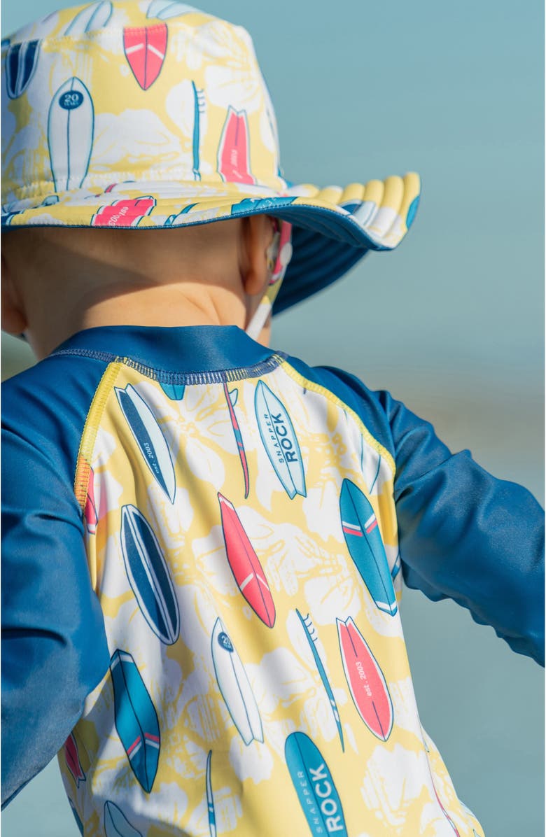 Snapper Rock Kids' Rock the Board One-Piece Rashguard Swimsuit, Alternate, color,