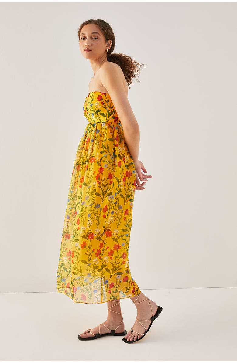 Rebecca Taylor Botanica Fleur Sweetheart Organza Dress, Alternate, color, 