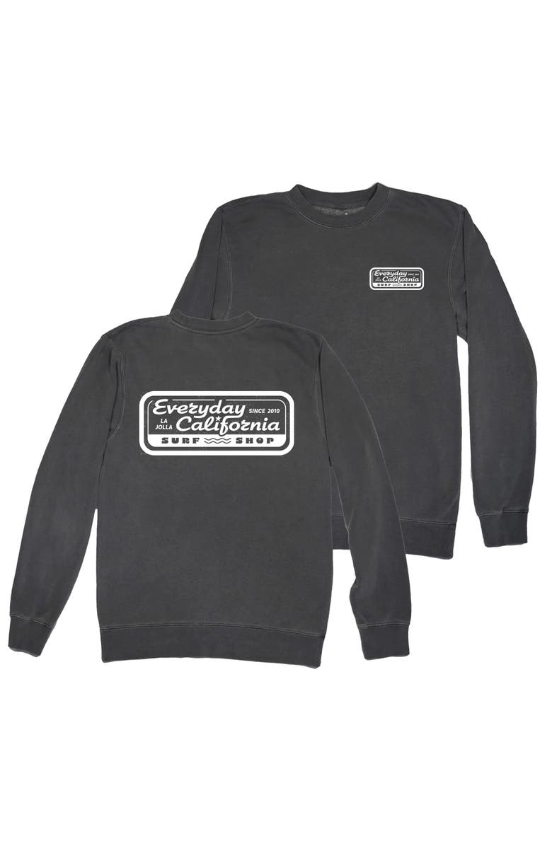 Everyday California Surf Shop Crewneck Sweater, Alternate, color, 