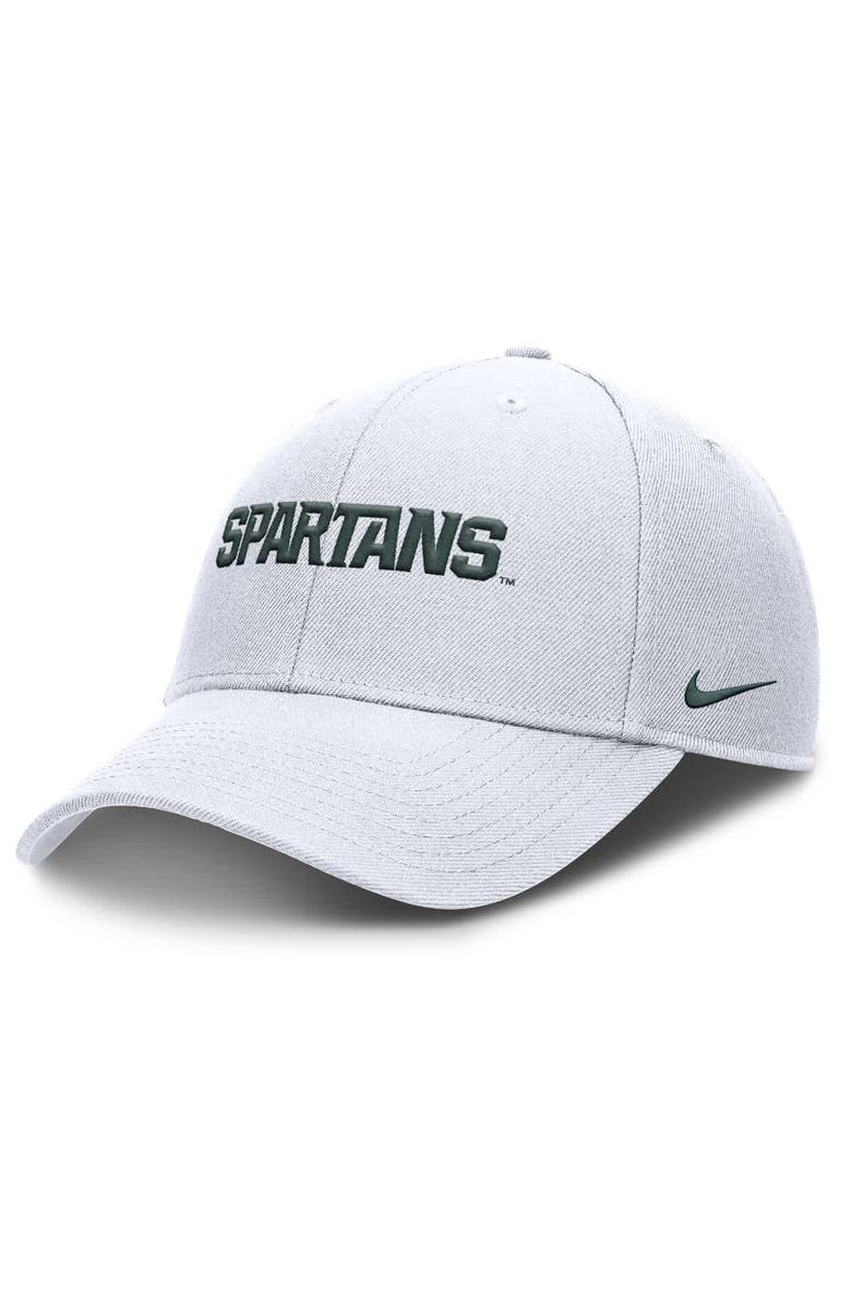 Nike Men's Nike White Michigan State Spartans 2025 On-Field Rise Performance Adjustable Hat, Main, color, White