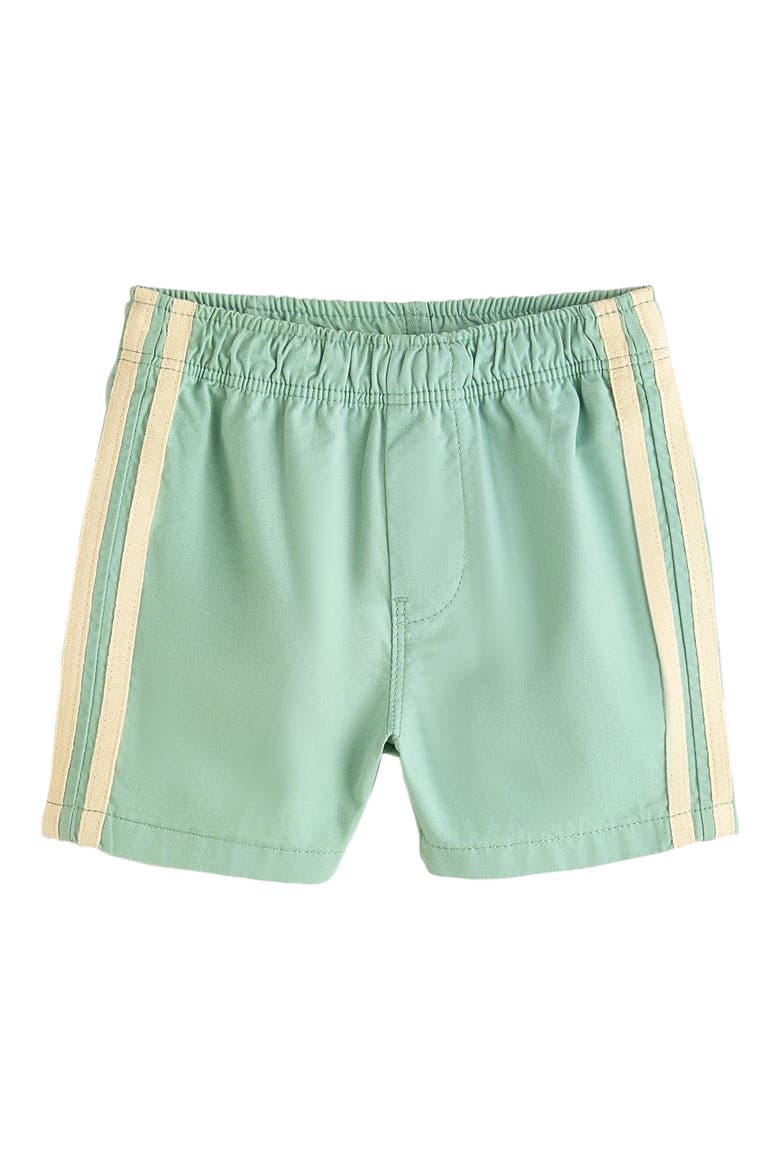 Kids' Sporty Stripe Cotton Shorts, Main, color, GREEN
