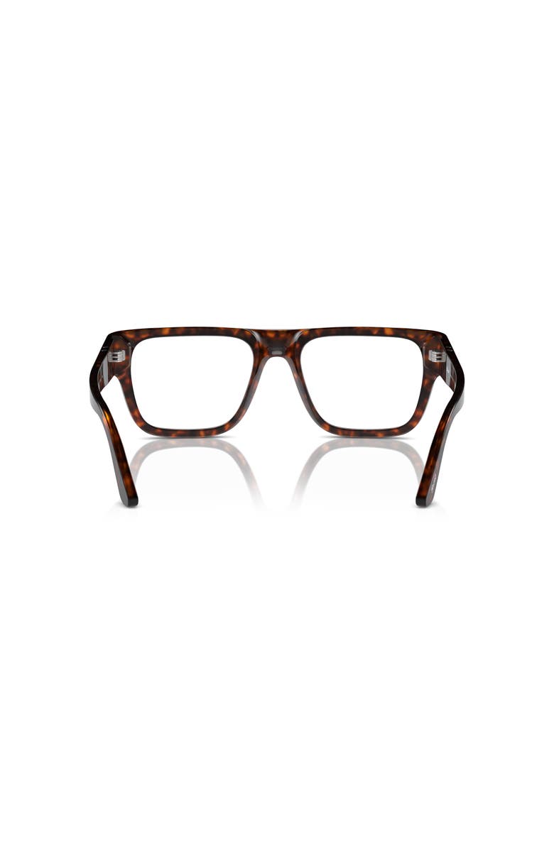 Persol 55mm Square optical glasses, Alternate, color, Tortoise