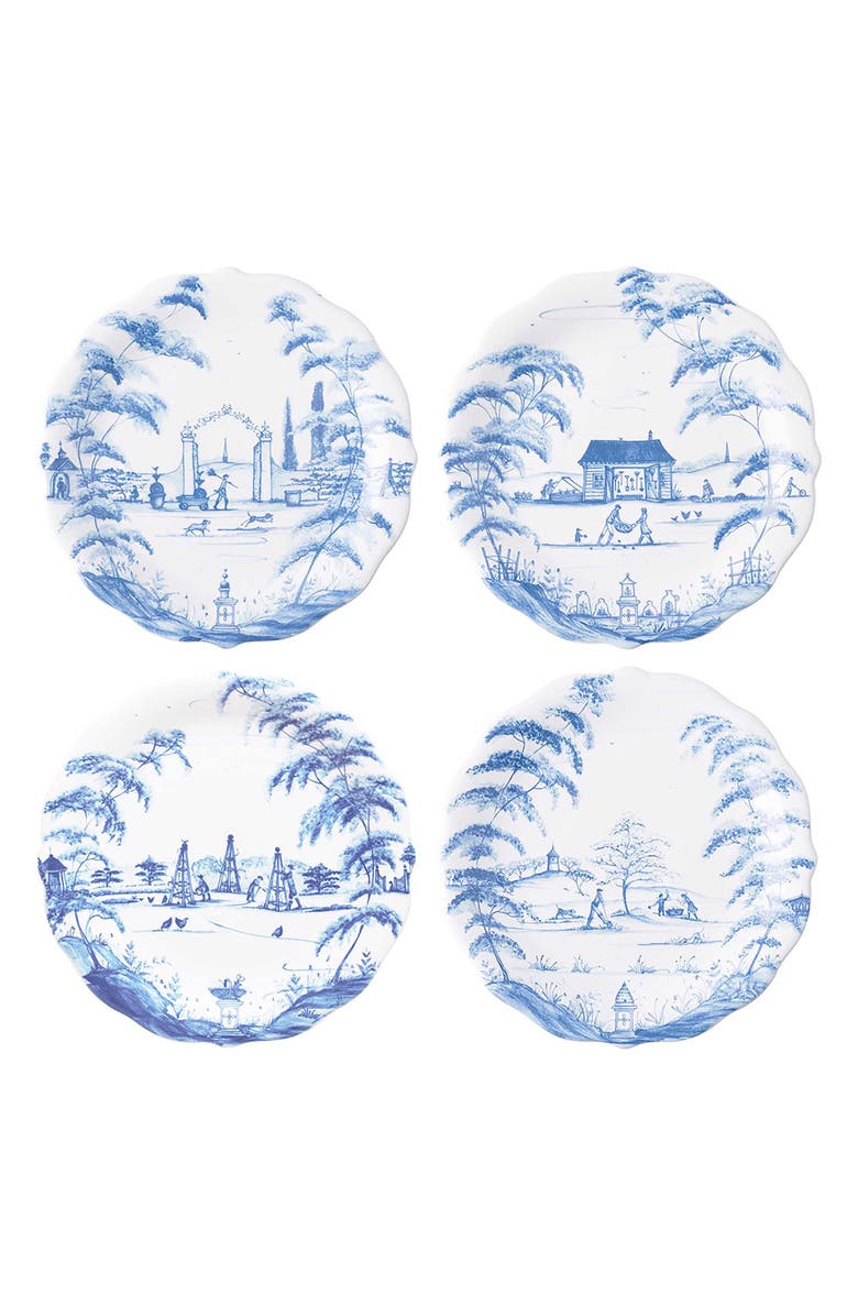 Country Estate Set of 4 Party Plates
