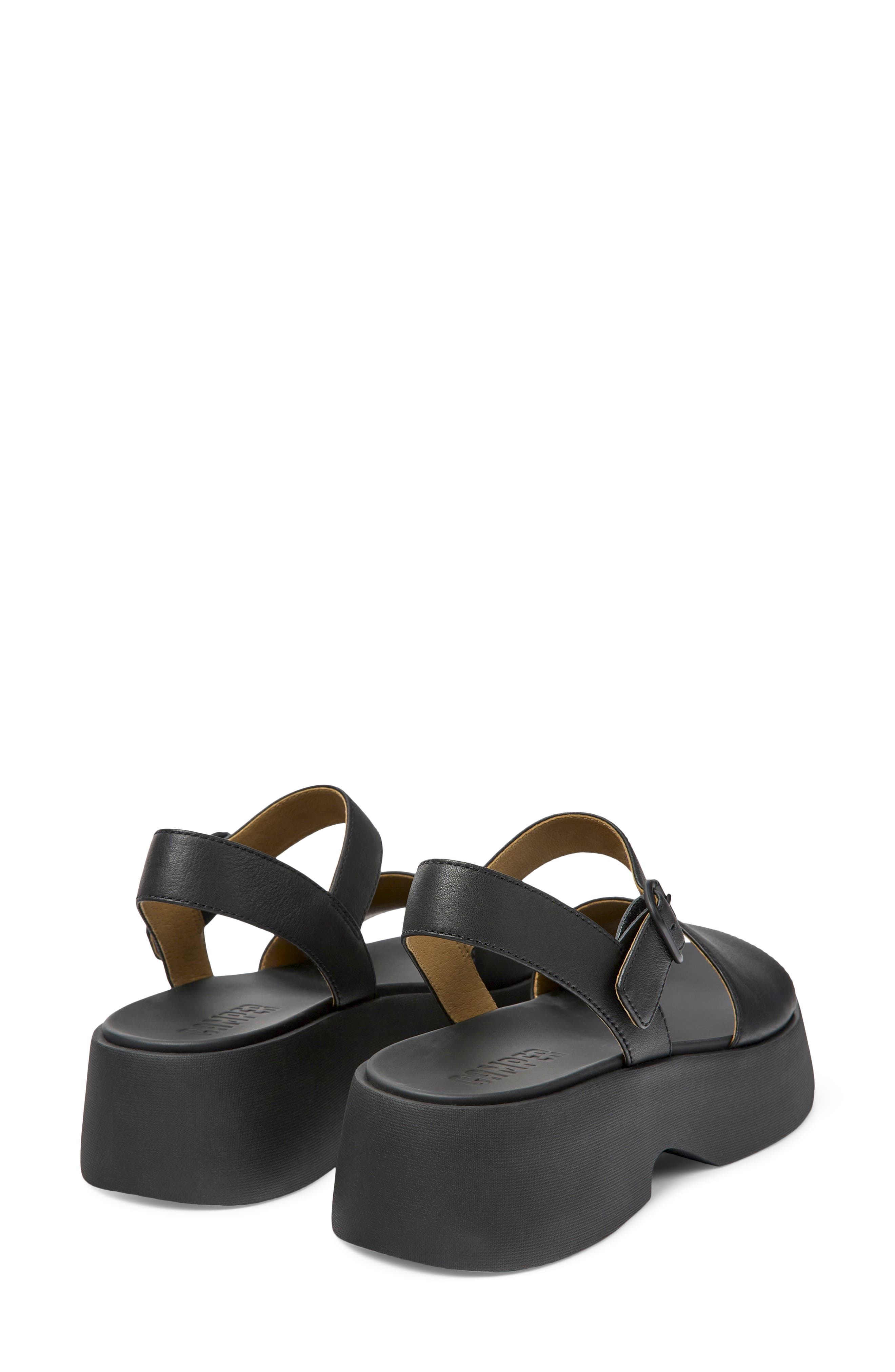 Camper Tasha Ankle Strap Wedge Sandal, Alternate, color, 