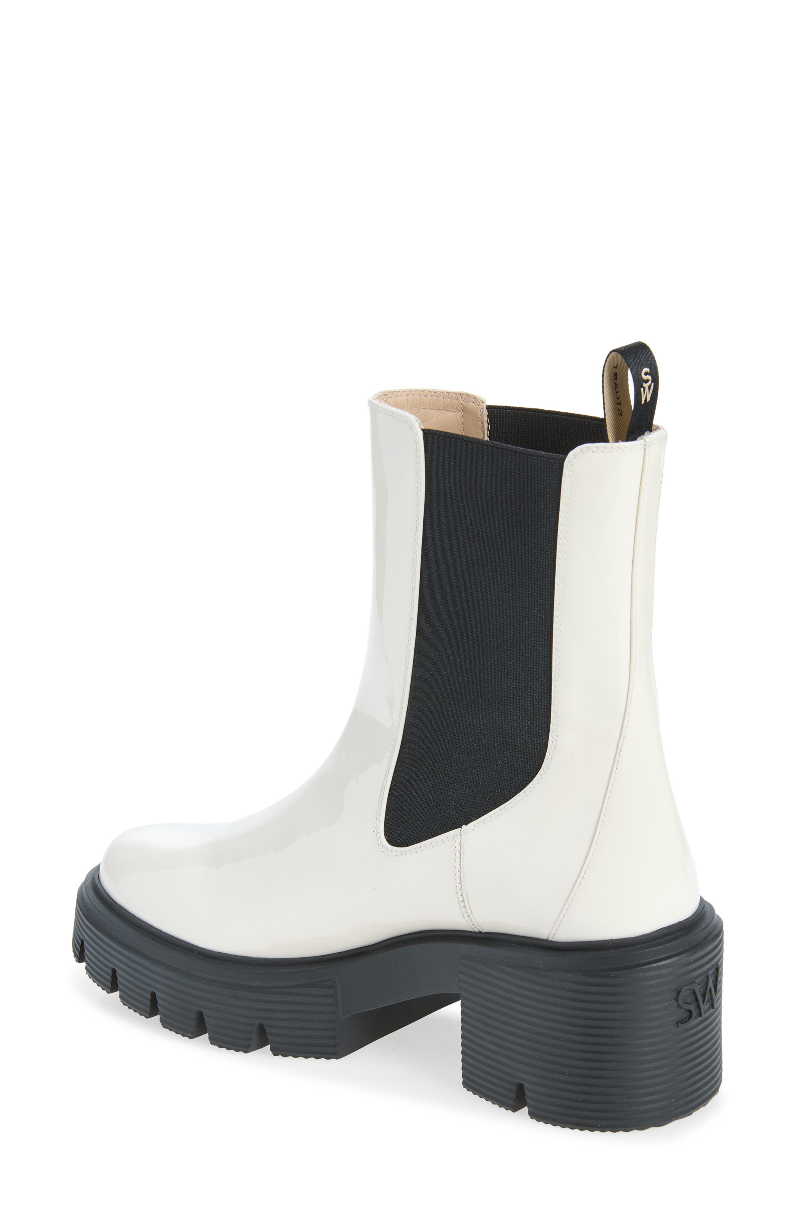 Soho Leather Chelsea Bootie, Alternate, color, CREAM