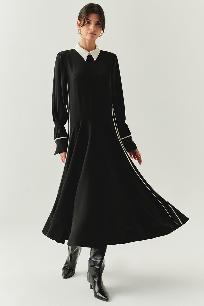Journi Maxi Dress, Alternate, color, BLACK