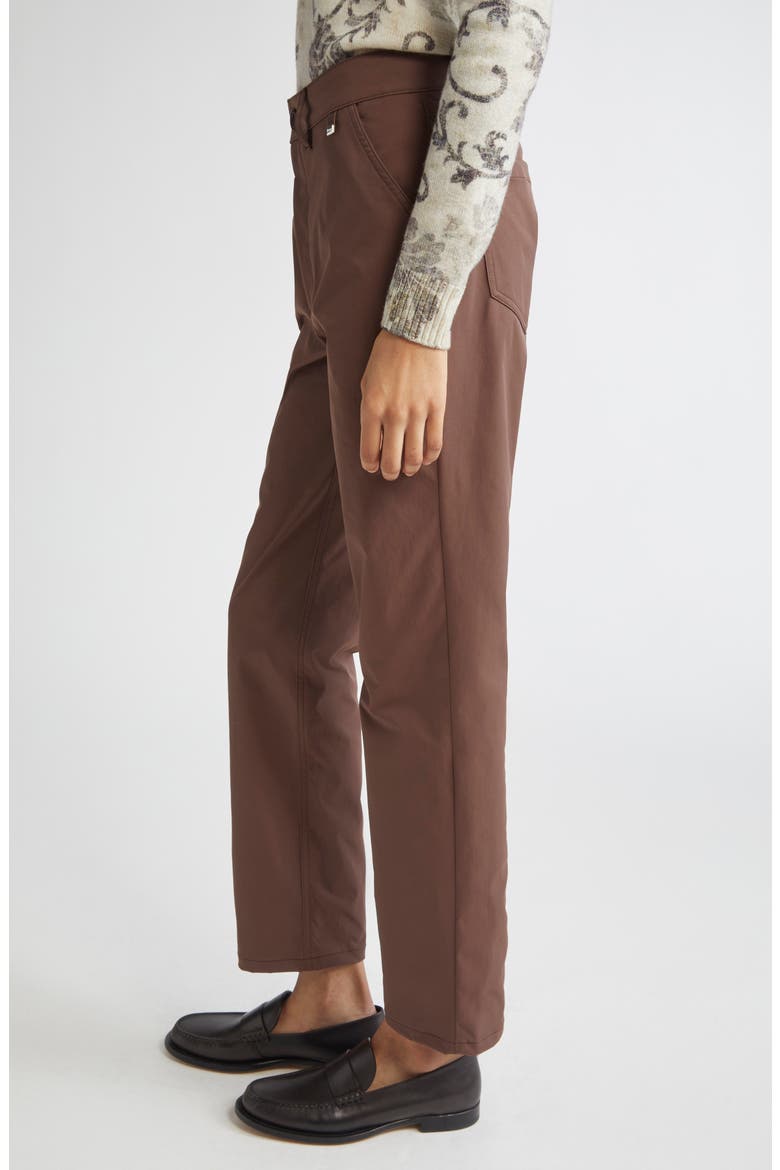 Cotton Feel Five-Pocket Pants, Alternate, color, CHOCOLATE